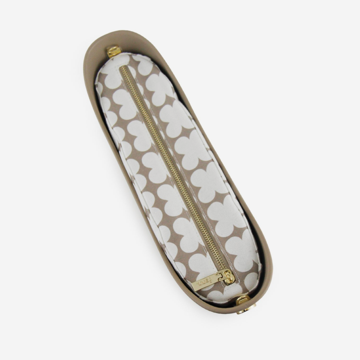 Elegant Handbag - Stone - Clover Inner - Light Stone Handle