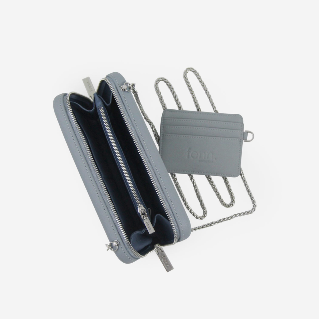 Original Wallet With Silver Chain - Blue Haze