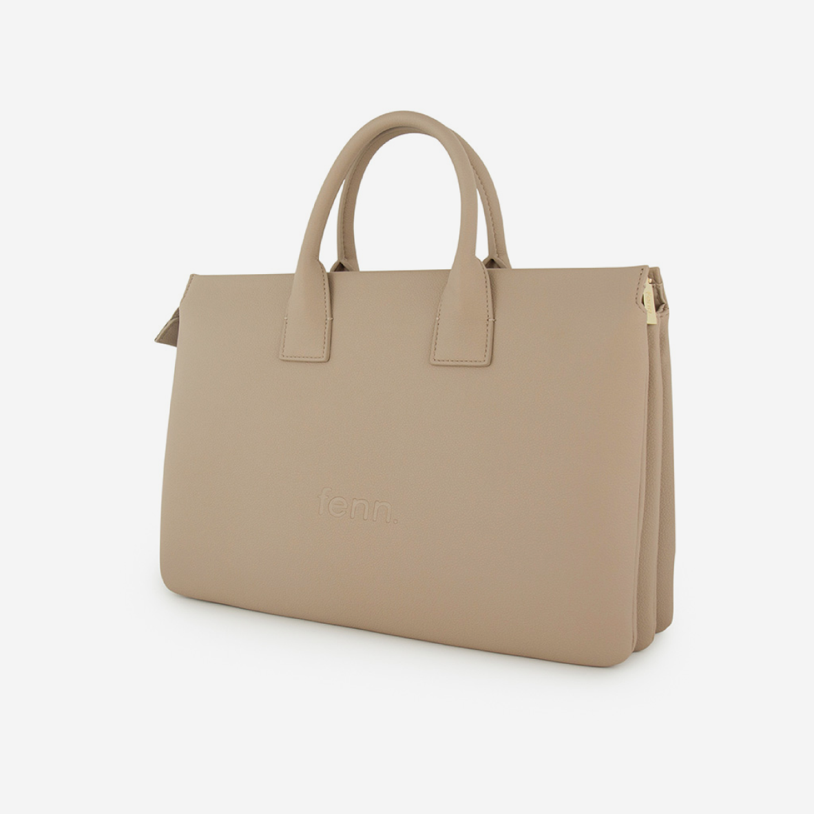 Laptop Bag - Sand - Gold Zip