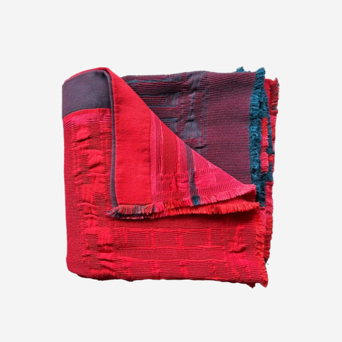 Flamboyant Throw - Teal & Orange