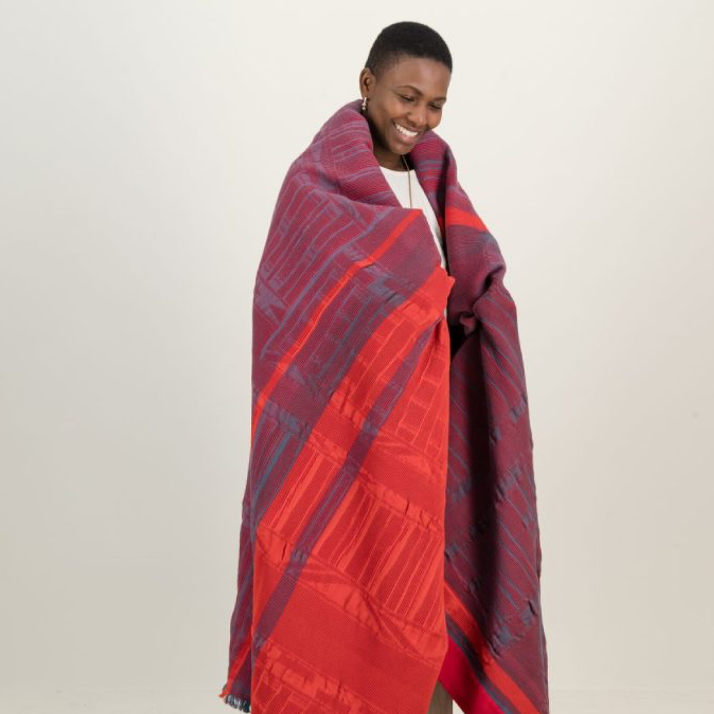 Flamboyant Throw - Teal & Orange