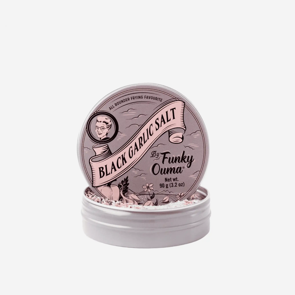 Funky Ouma Black Garlic Salt Travel Tin - 90g