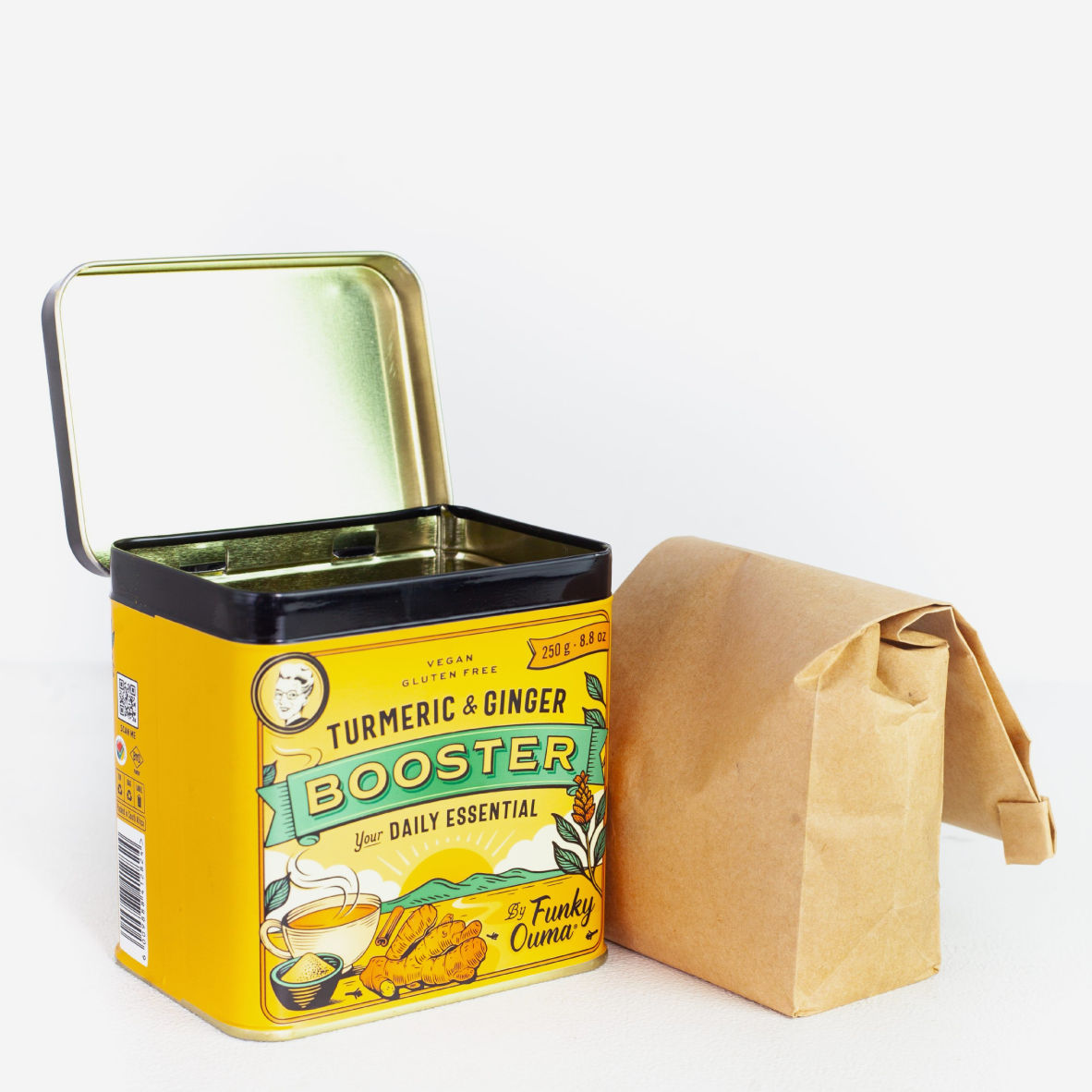 Funky Ouma Turmeric & Ginger Booster Tin - 250g
