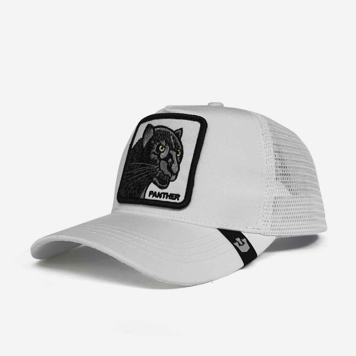 The Black Panther Trucker - White