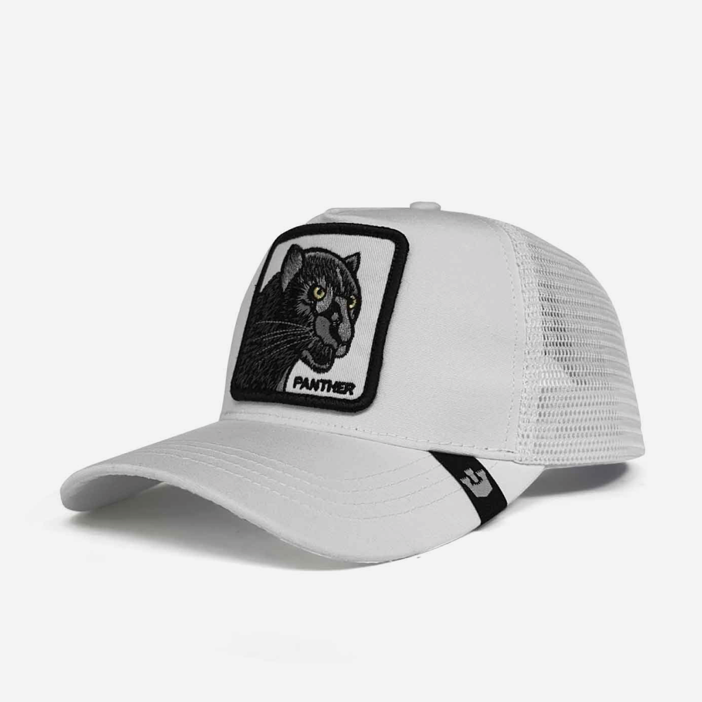 The Black Panther Trucker - White