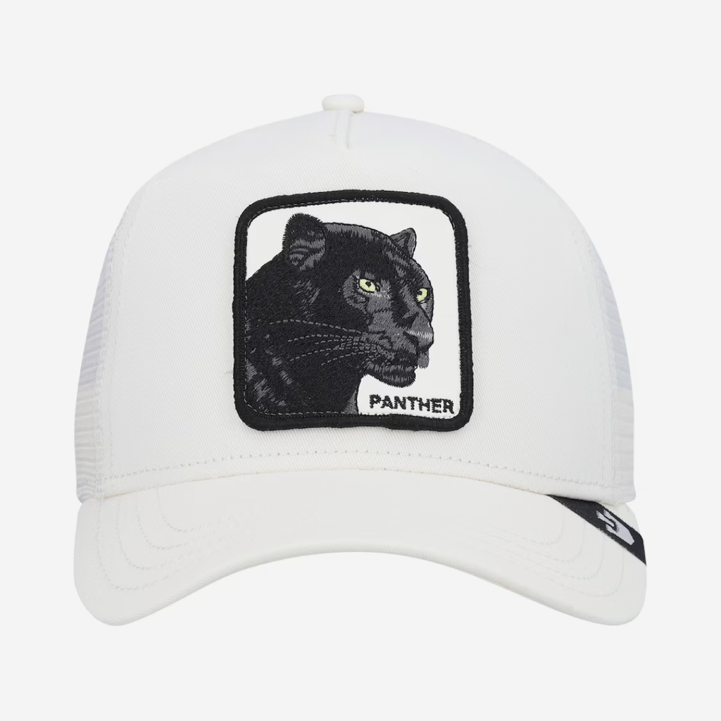 The Black Panther Trucker - White