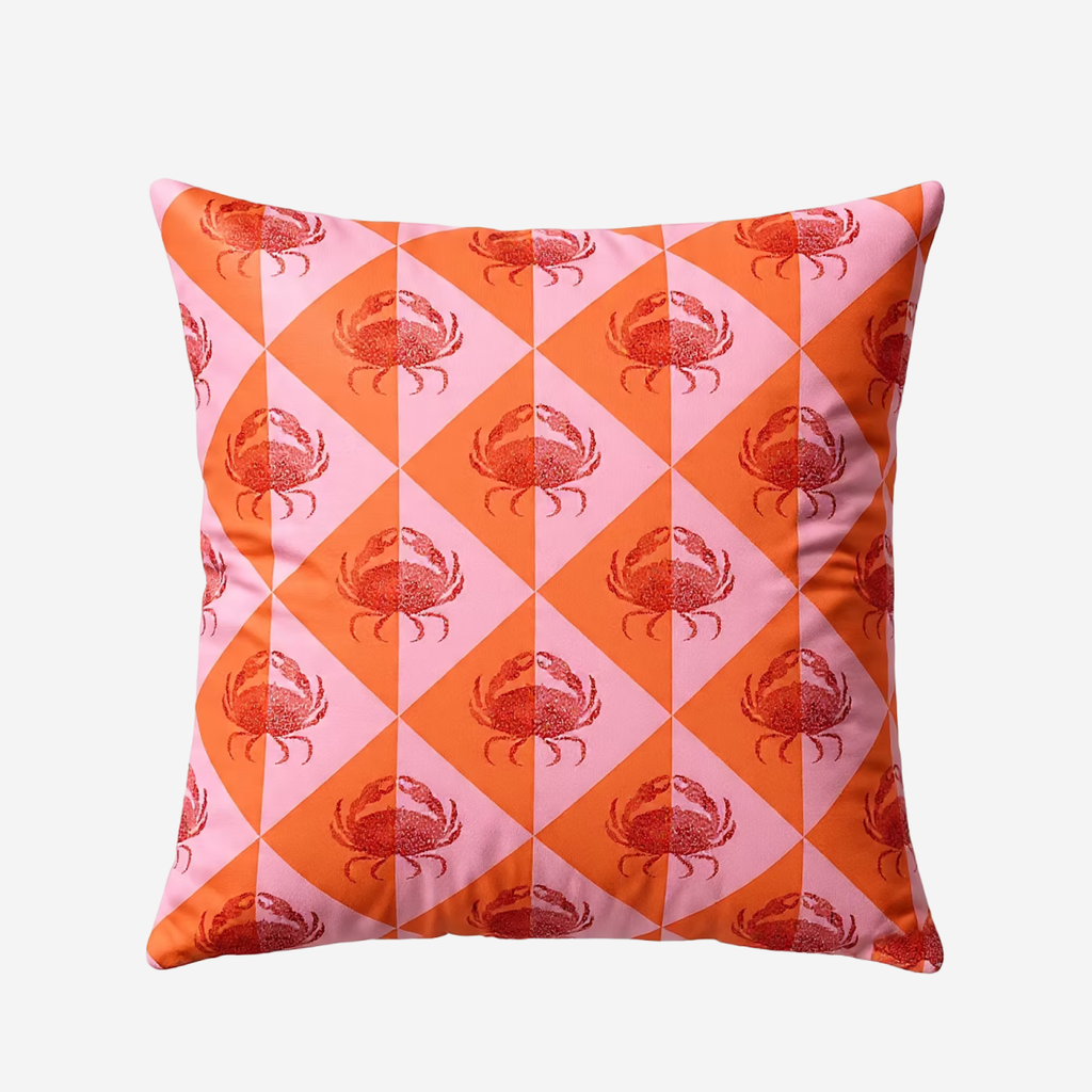 Pink Crabs Scatter Cushion
