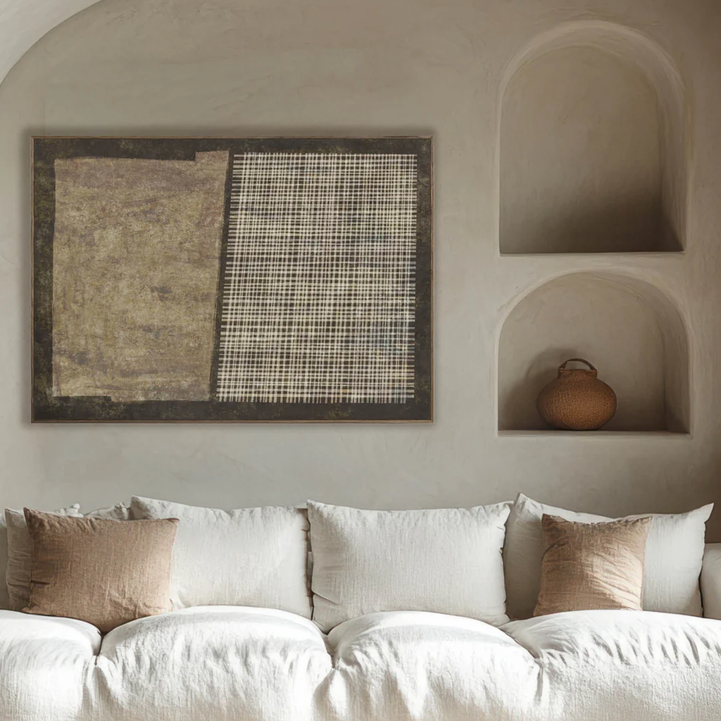 Hertex Wall Art - Threadline in Praline