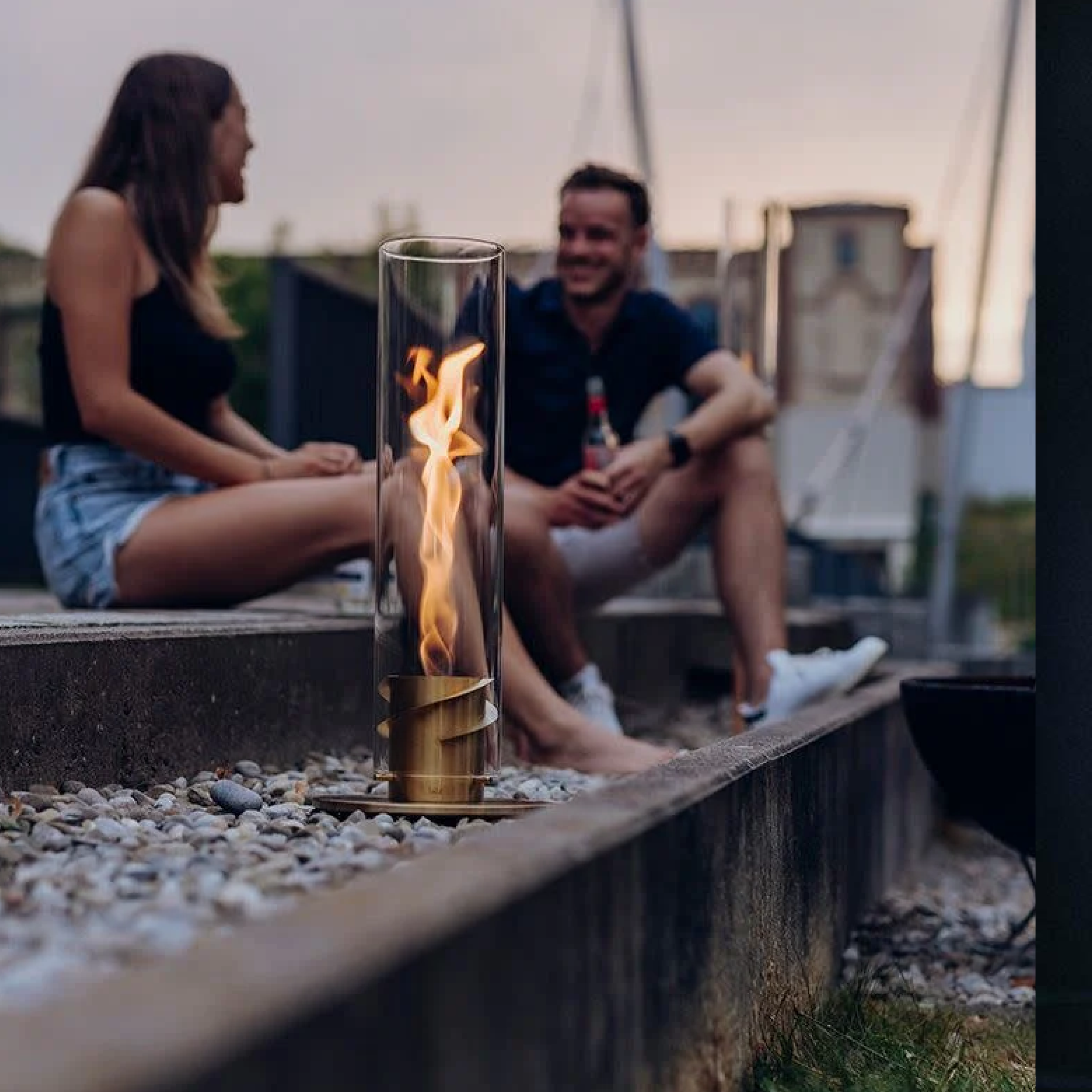 Hofats Spin 120 Table Top Lantern - Gold