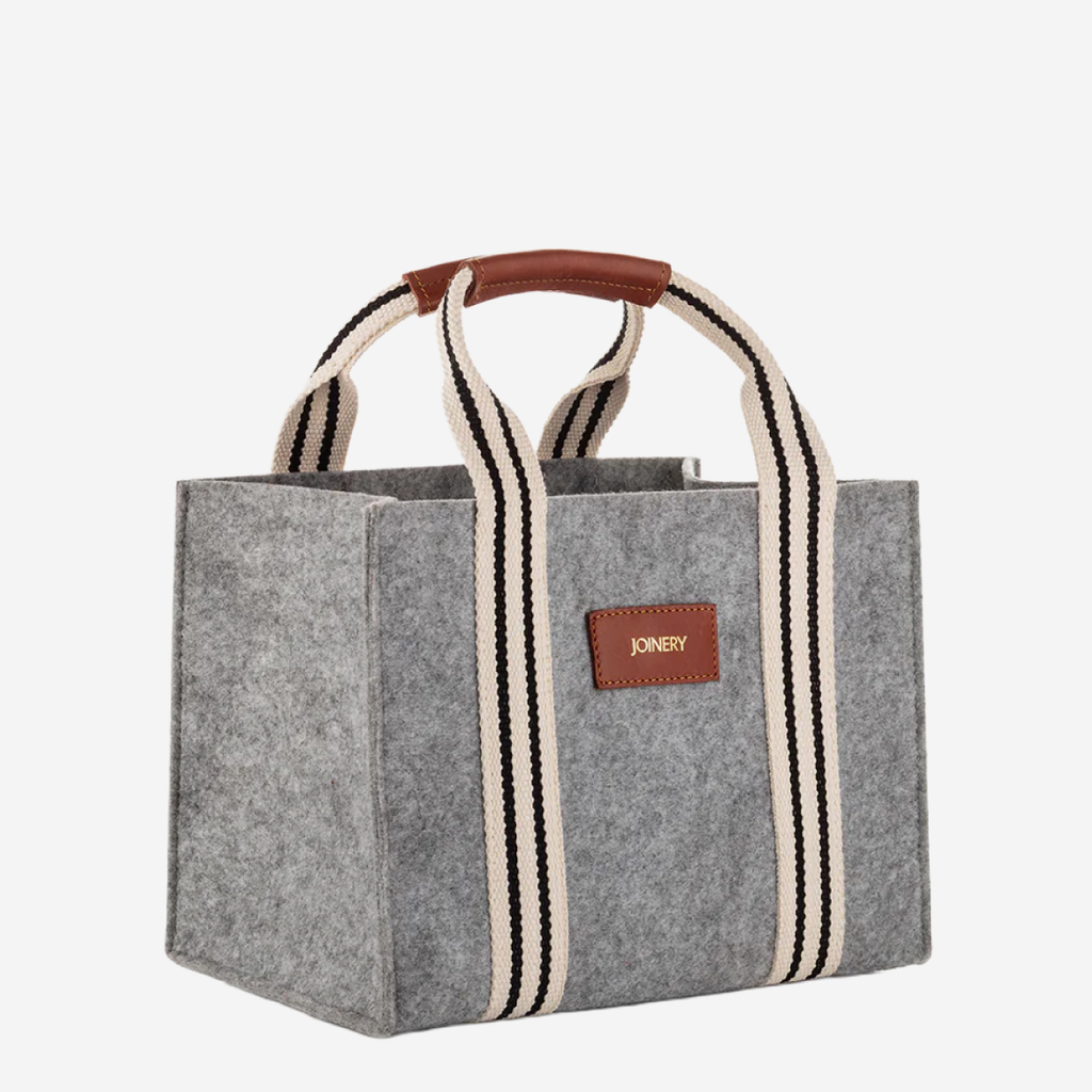 Mini Box Tote - Felt + Leather