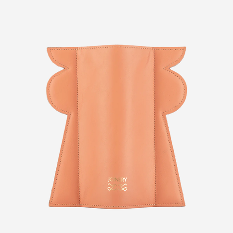 Scallop Vase - Pink + Light Grey