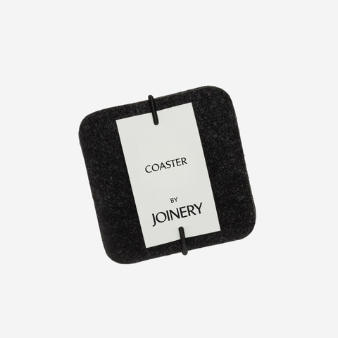 Square Coasters Set of 6 - Charcoal