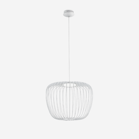 Small Apple Pendant Light - White