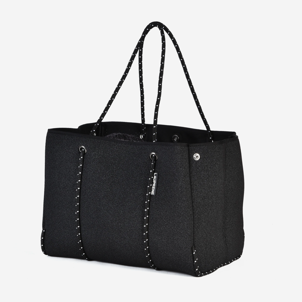 Neoprene Tote Bag - Black Denim