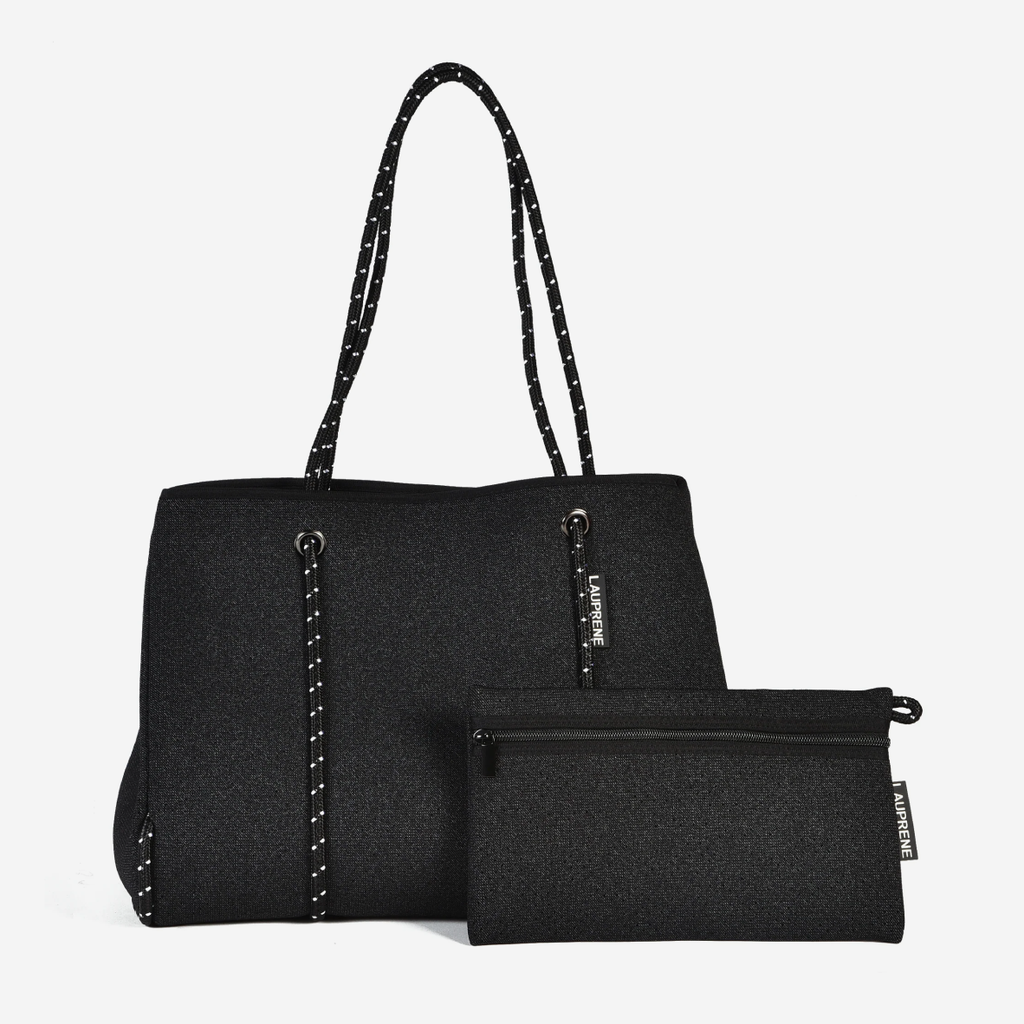 Neoprene Tote Bag - Black Denim