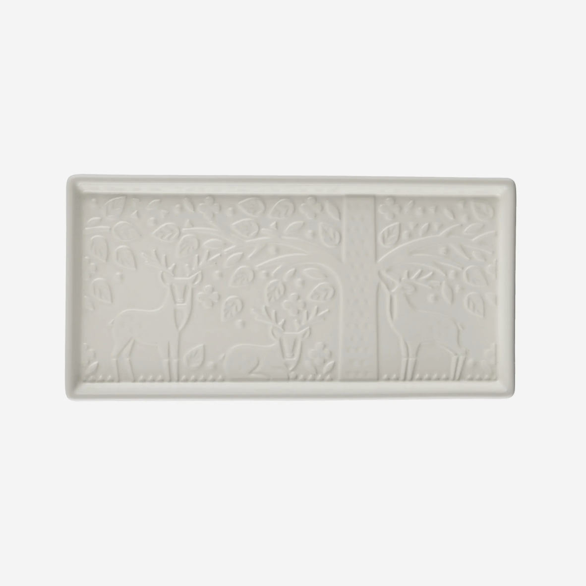 In The Forest Serving Platter - Cream