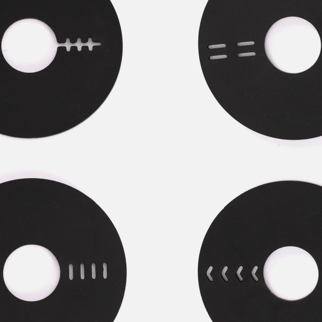 Stockholm Donut Coaster Set - Black