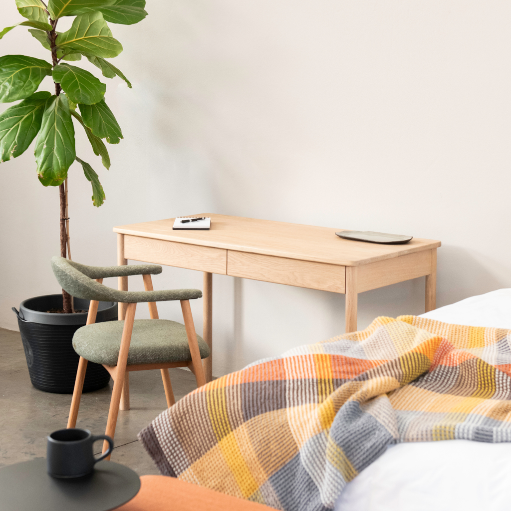 Scalla Solid Oak Desk - Natural