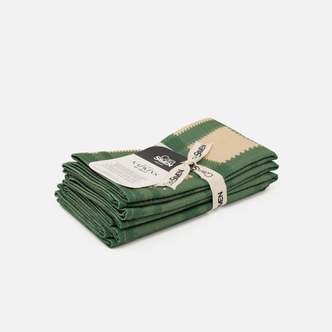 Napkins Set Of 4 - Green Plaid