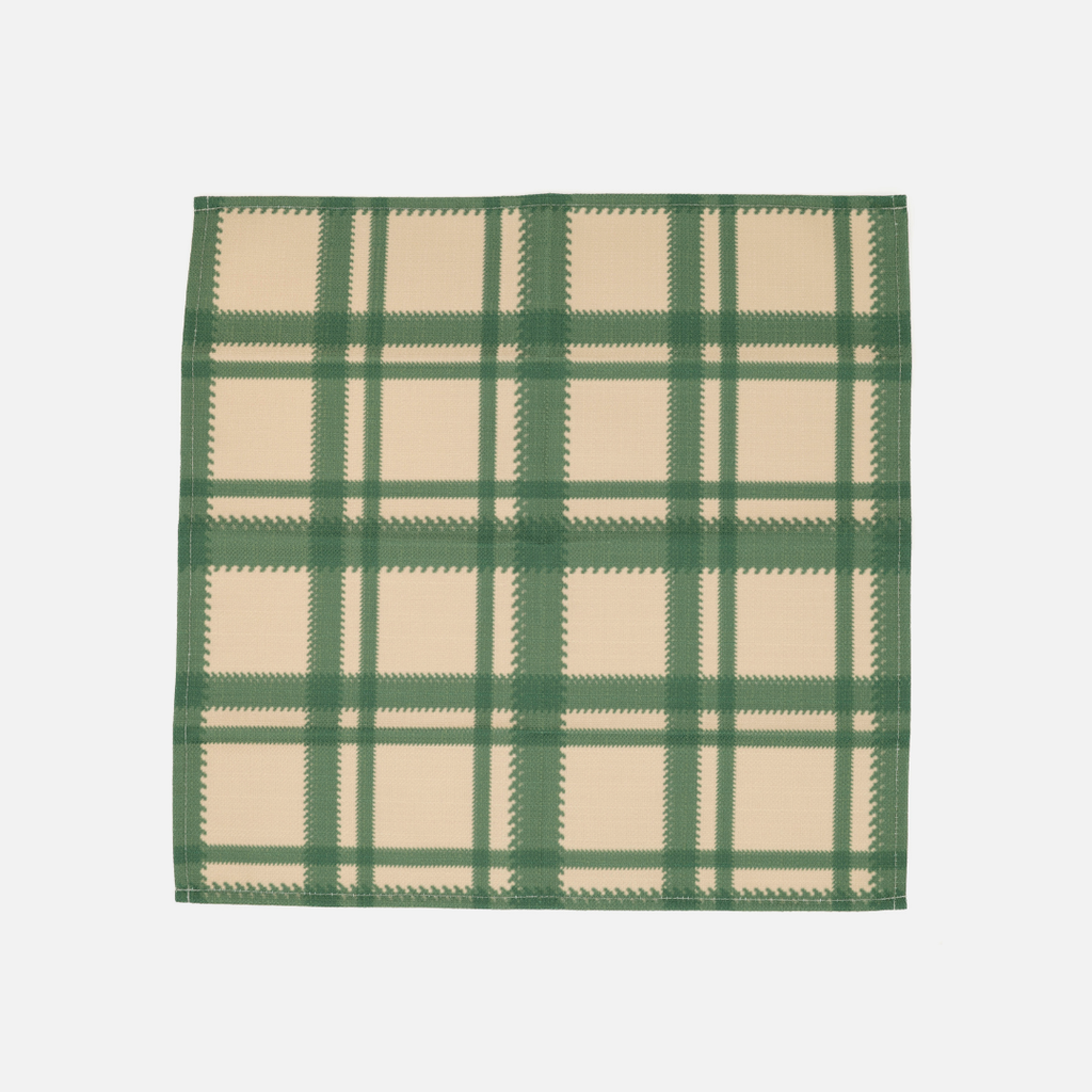 Napkins Set Of 4 - Green Plaid