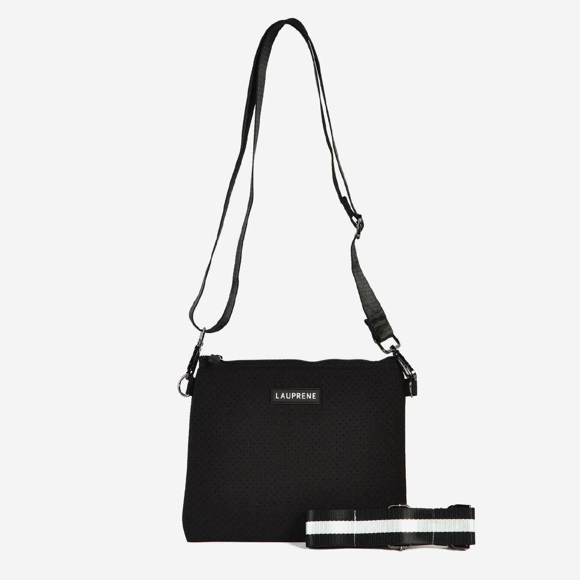 Neoprene Messenger Bag - Black
