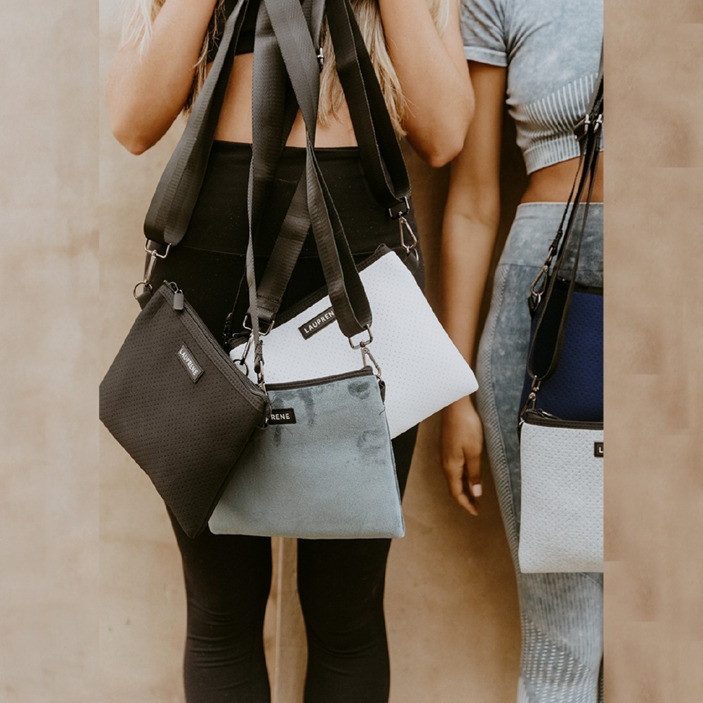 Neoprene Messenger Bag - Black