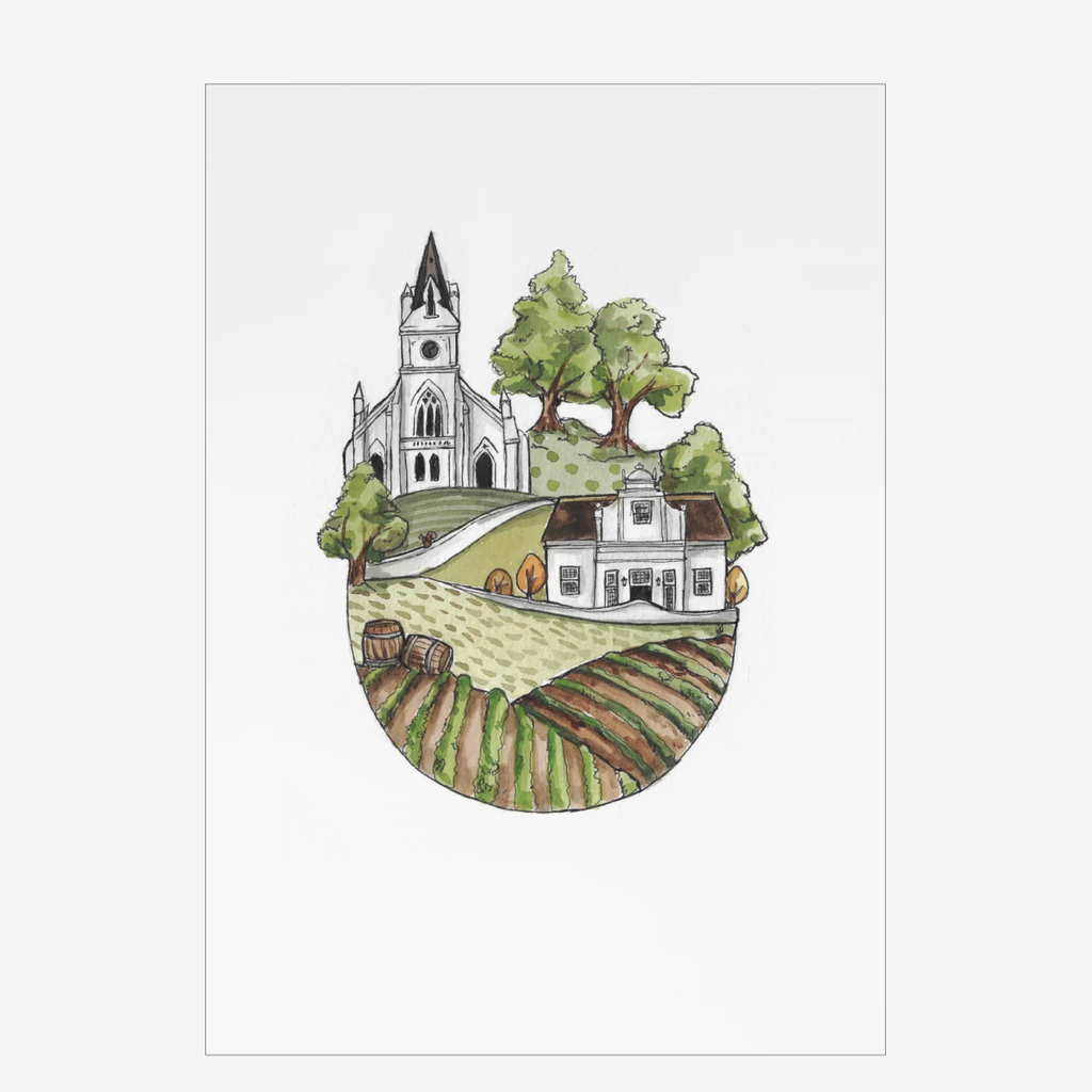 Art Poster A3 - Stellenbosch