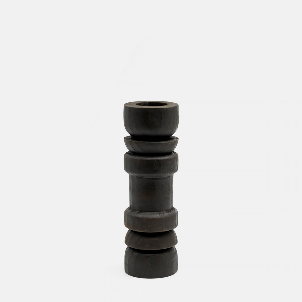 Nuri Candle Holder - Black