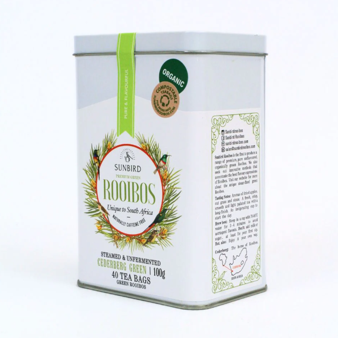 Organic Tea Tin - Cederberg Green