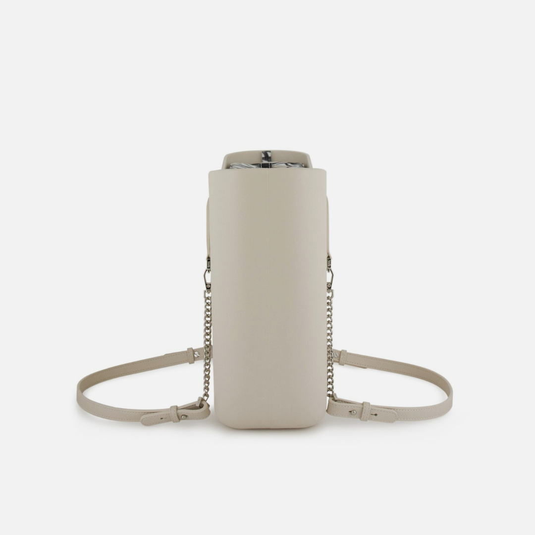 Original Handbag - Champagne - Palms Inner - Silver Chain