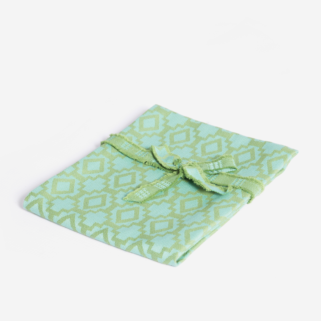 Penta Tea Towel Set Of 2 - Lime Geometric