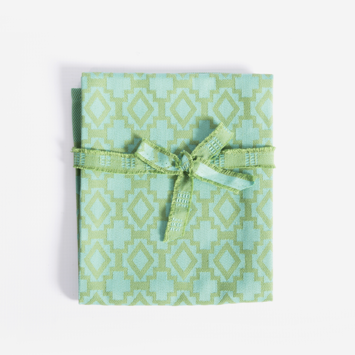 Penta Tea Towel Set Of 2 - Lime Geometric