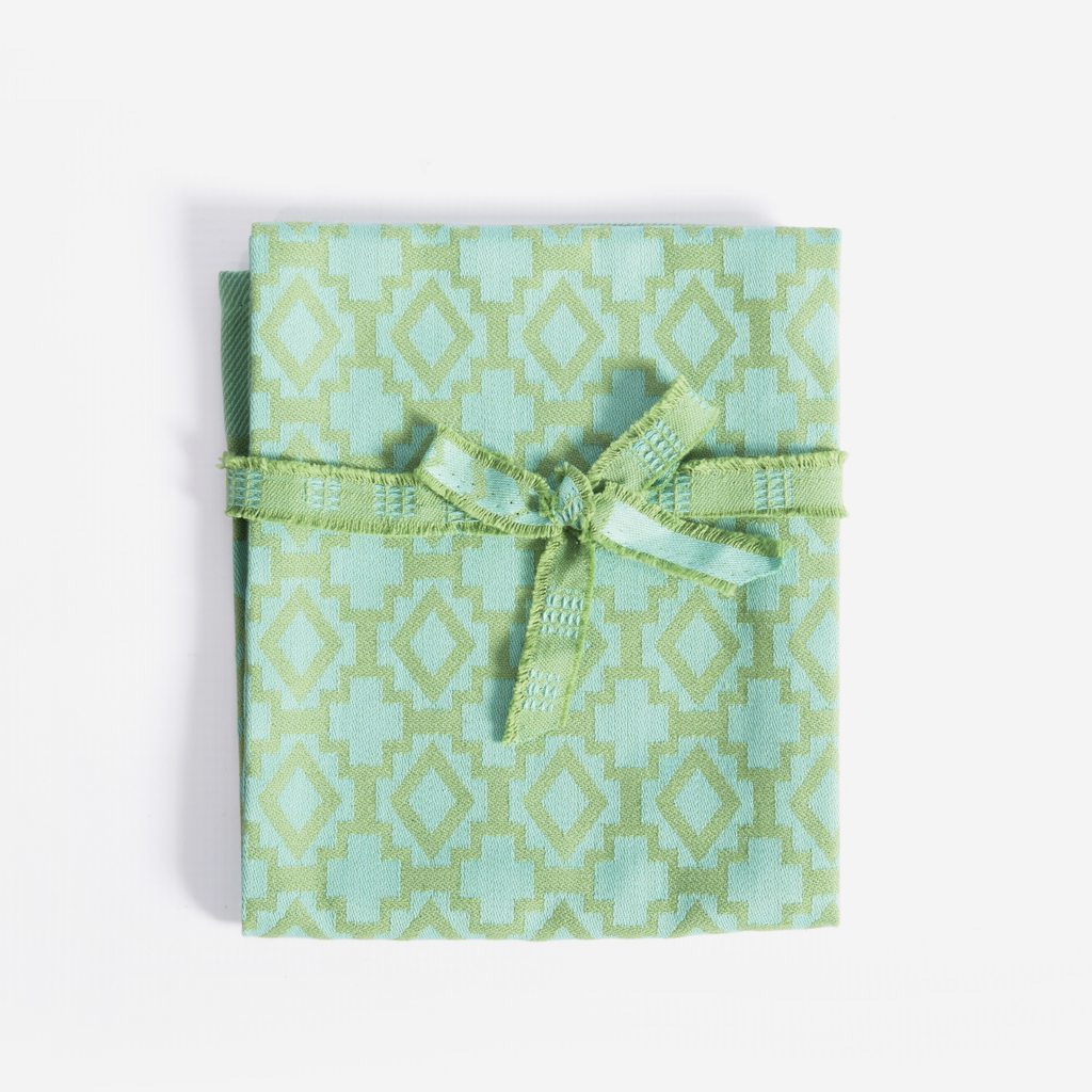 Penta Tea Towel Set Of 2 - Lime Geometric