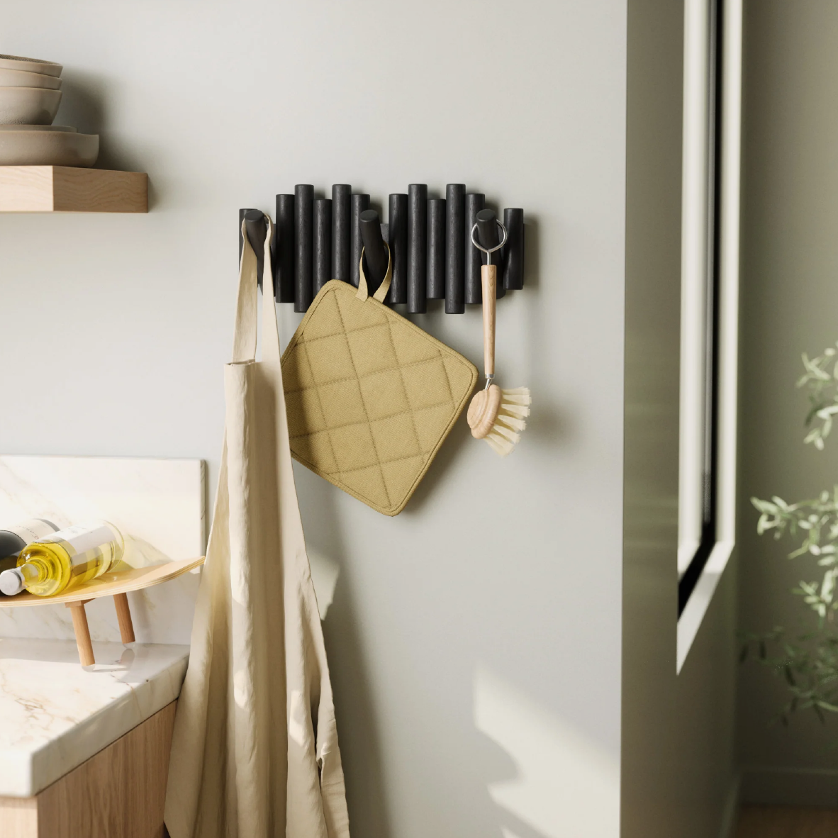 Picket Rail Hook - Black