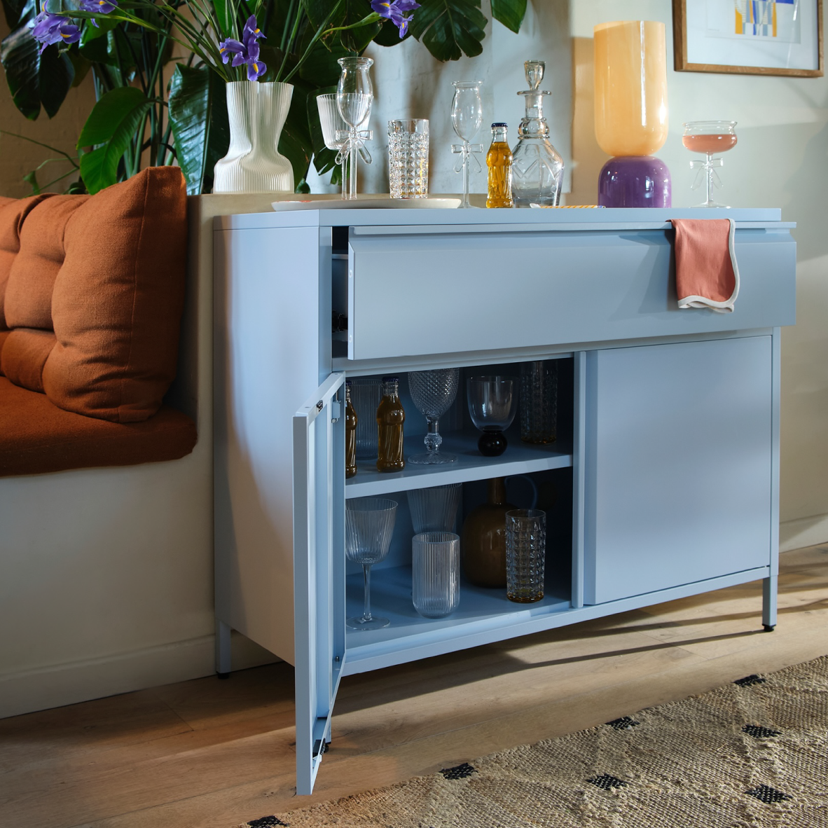 Popstrukt Bon Bon Sideboard - Salt Blue