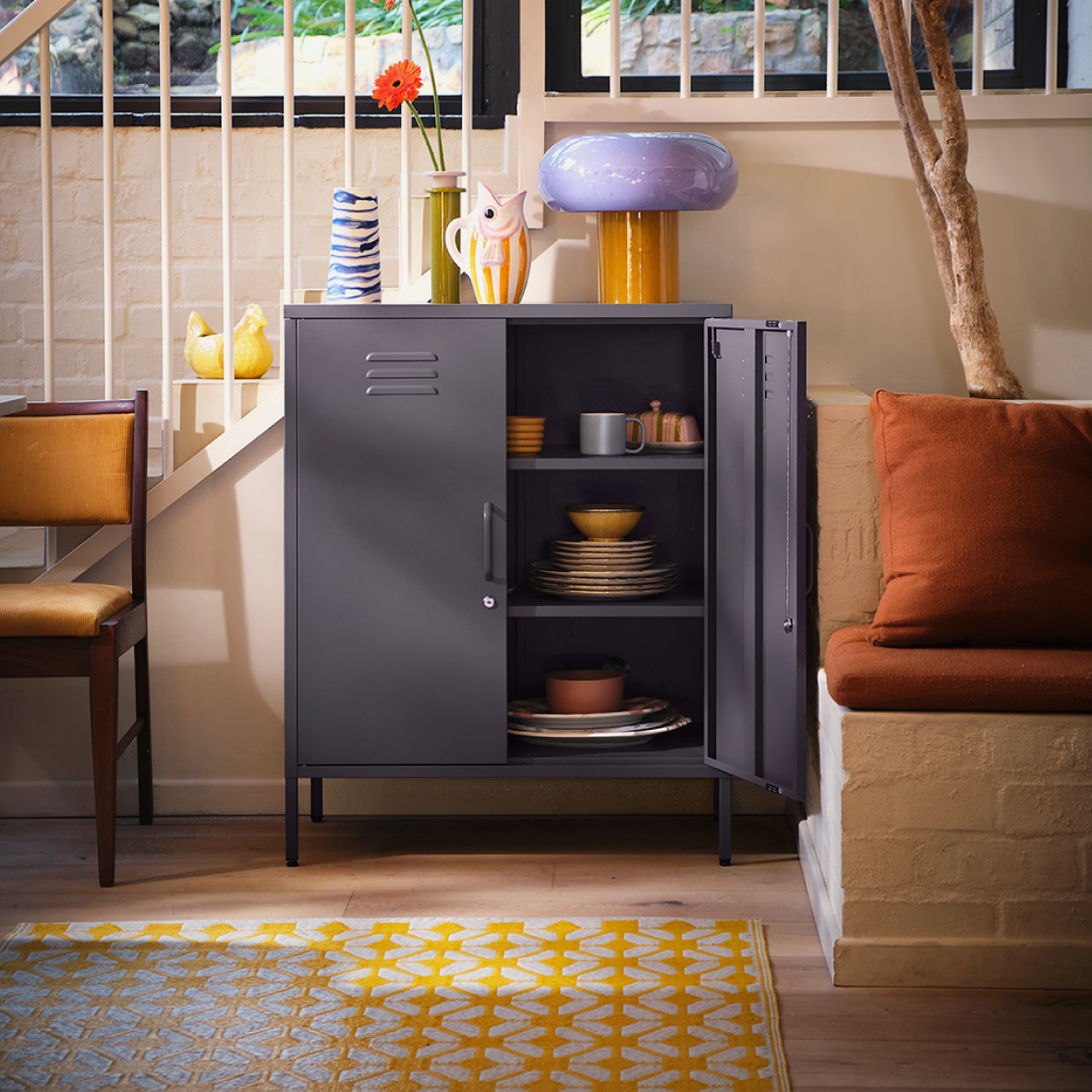 Popstrukt Sugar Cube Cabinet - Carbon Grey
