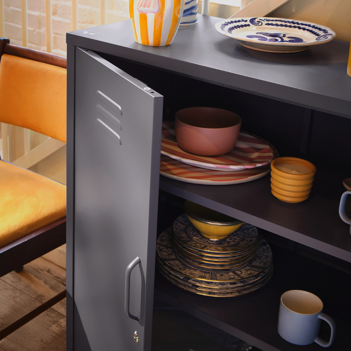 Popstrukt Sugar Cube Cabinet - Carbon Grey