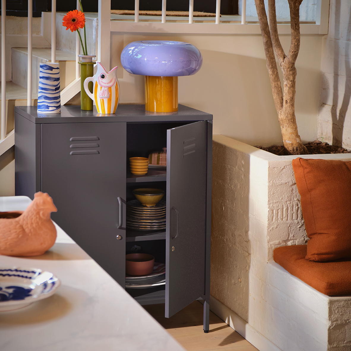 Popstrukt Sugar Cube Cabinet - Carbon Grey