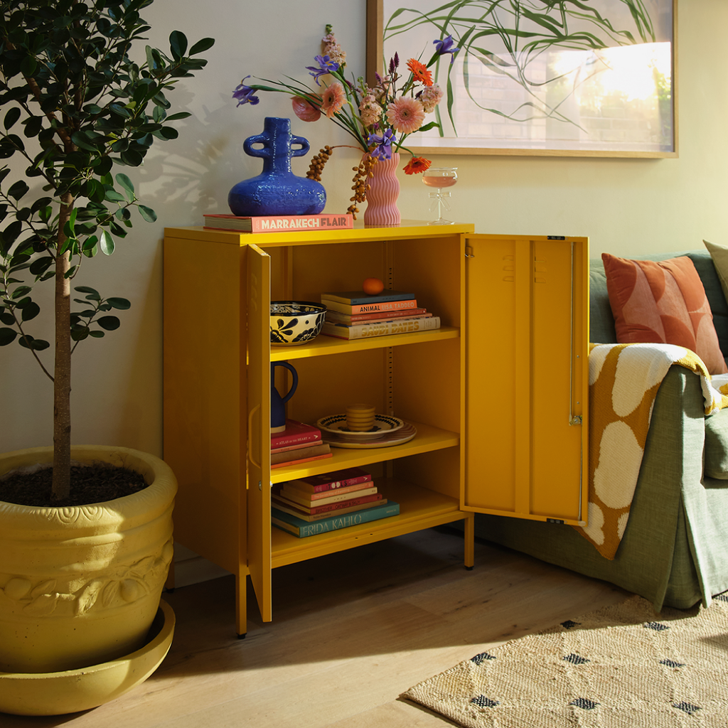 Popstrukt Sugar Cube Cabinet - Honey