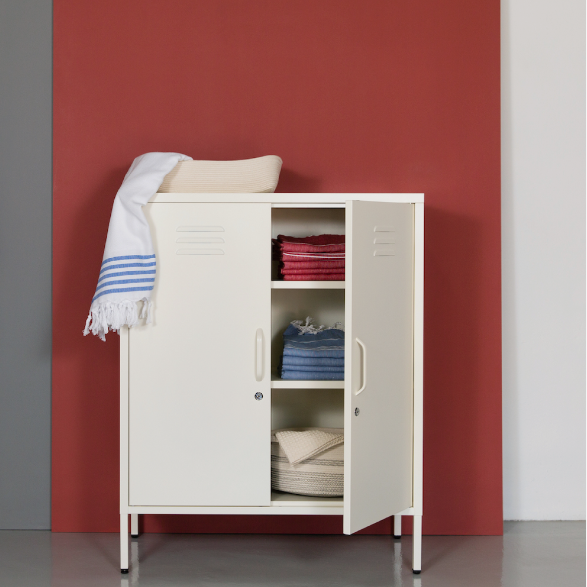 Popstrukt Sugar Cube Cabinet - Soft White