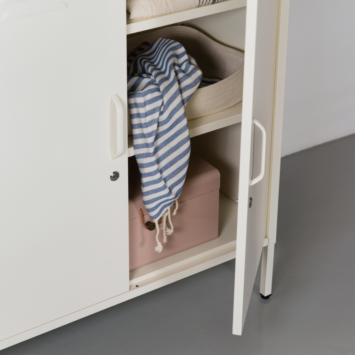 Popstrukt Sugar Cube Cabinet - Soft White
