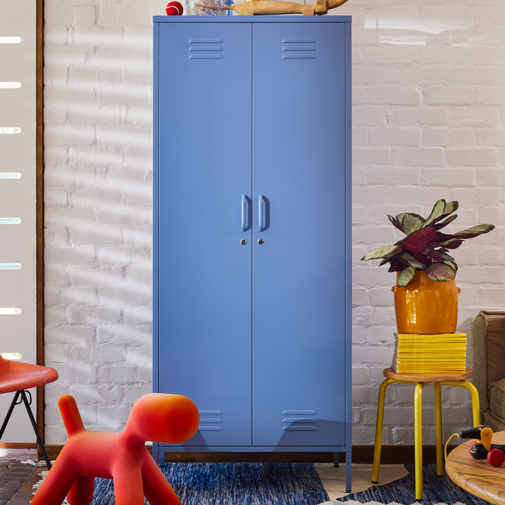 Popstrukt Sugar Cube Double Locker - Pigeon Blue
