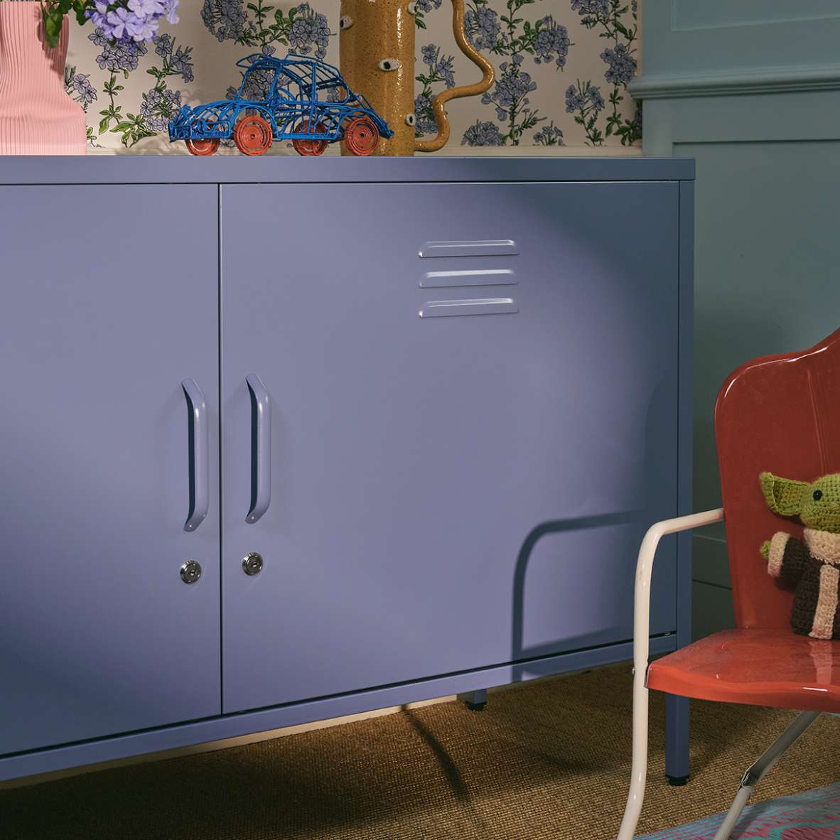 Popstrukt Sugar Cube Media Unit - Pigeon Blue