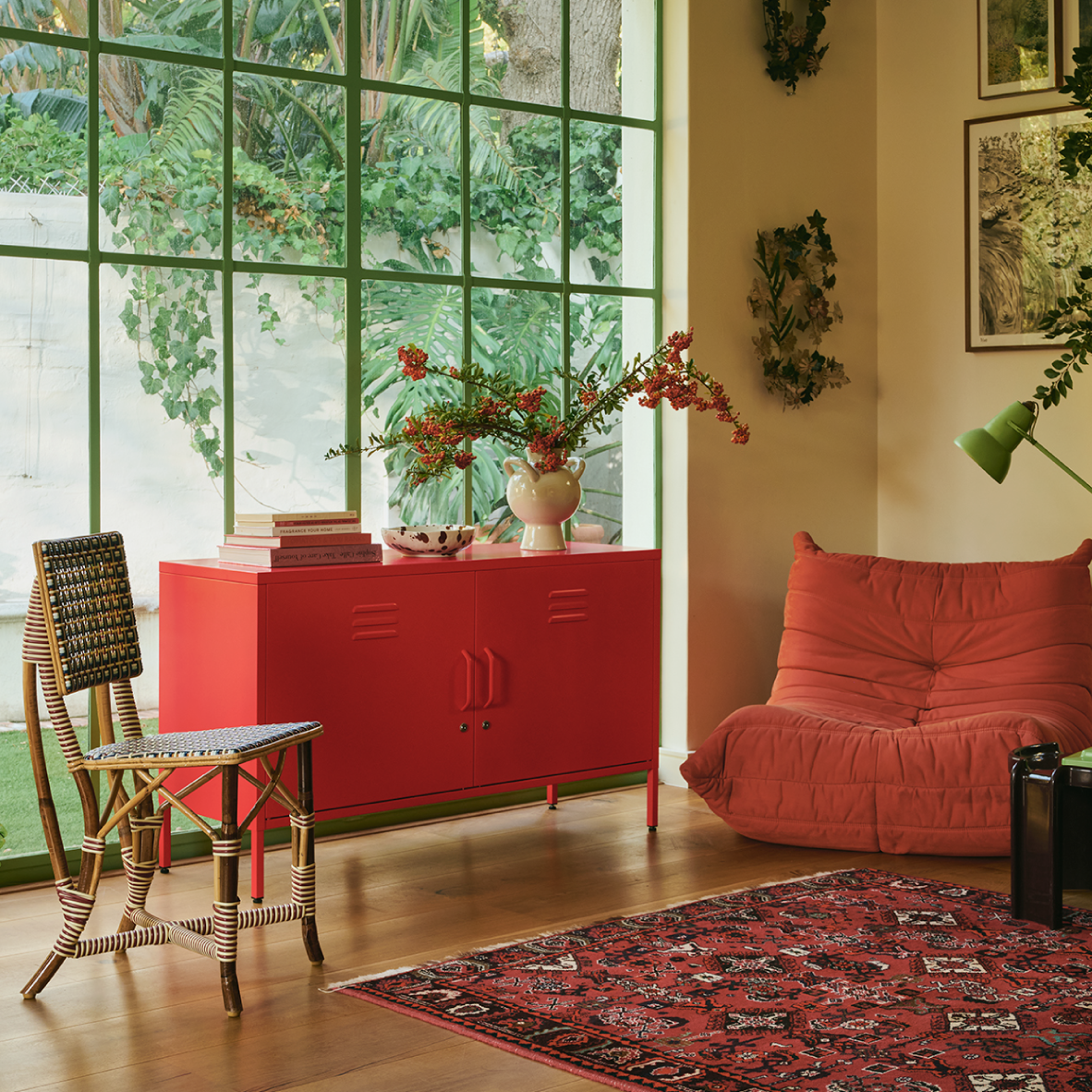 Popstrukt Sugar Cube Media Unit - Red Polka