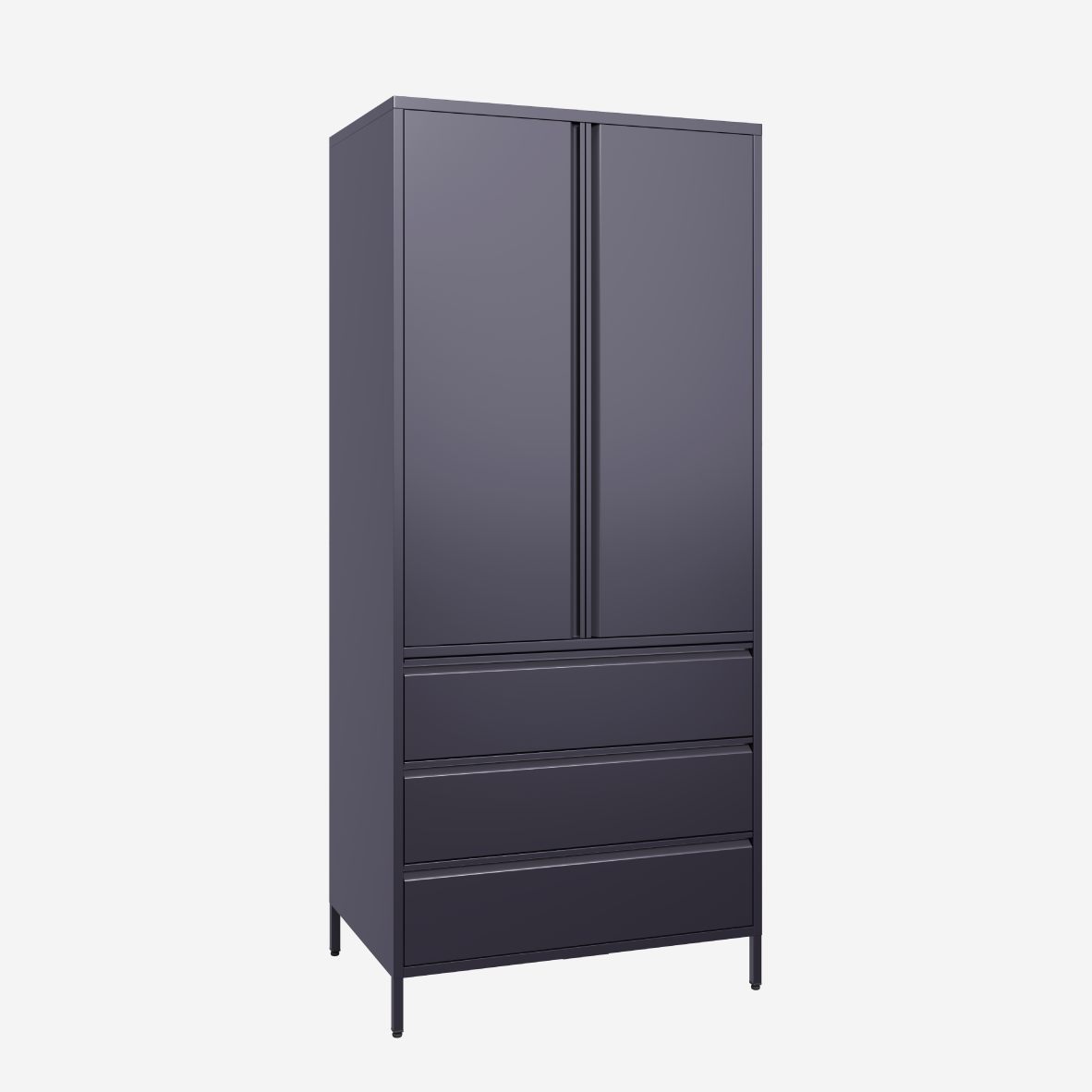Popstrukt Bon Bon Double Locker - Carbon Grey