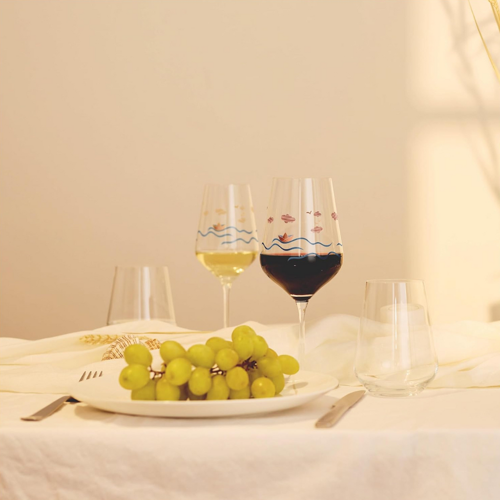 Herzkristall Crystal Red Wine Glass Set