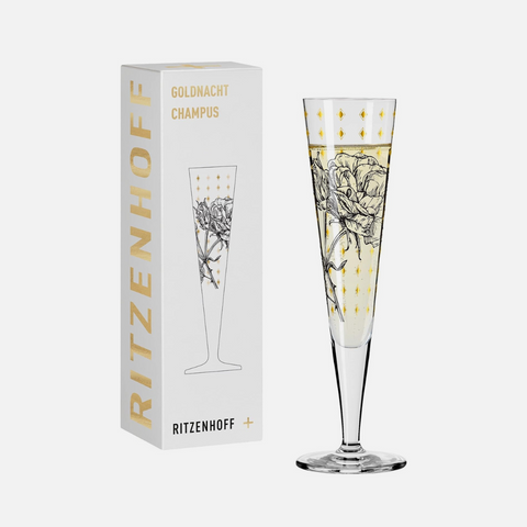 GoldNight Champagne Glass - Lisa Hofgärtners