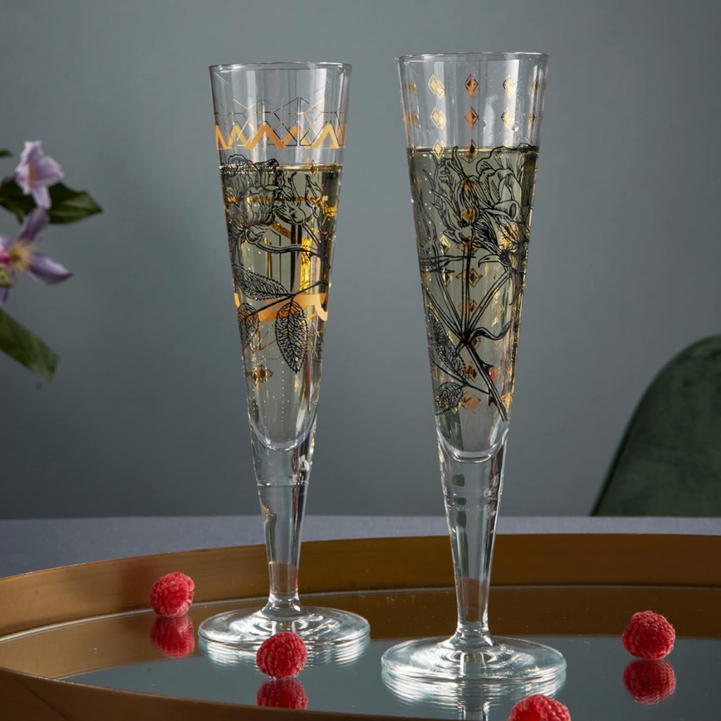 GoldNight Champagne Glass - Lisa Hofgärtners