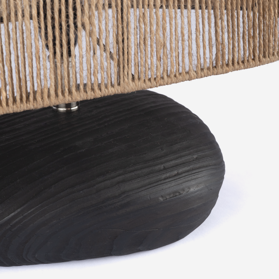 Raffia Pebble Lamp