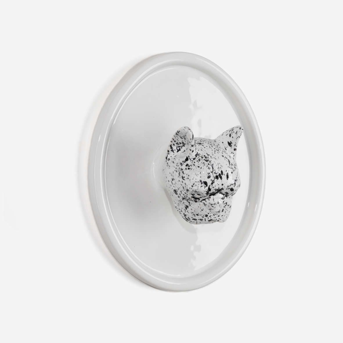 Frenchie Wall Cameo - White Splatter